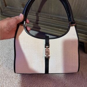 Vintage Gucci Off-White Jackie Shoulder Bag